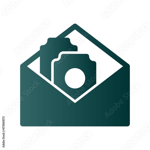 Payroll Glyph Gradient Vector Icon Design