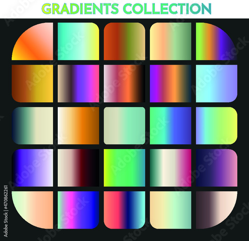 Colorful gradient collection Free Vector