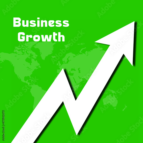 Business growth steps chart arrow concept Free Vector