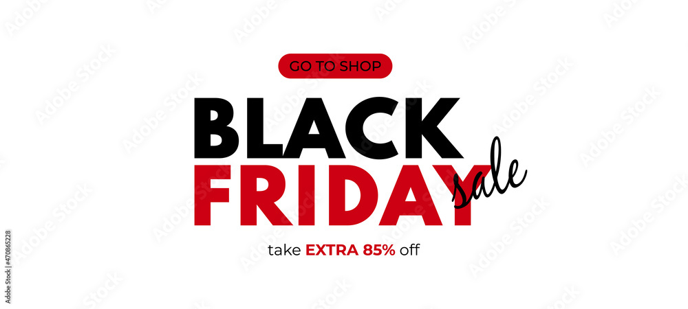 Black Friday background with text on white background. Black Friday promotional banner with space for text. Vector Black Friday background with text on white background. Black Friday promotional banner with space for text. Vector