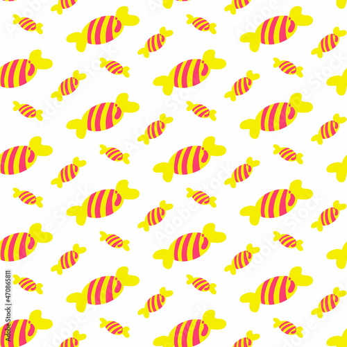 Vector candy canes for Halloween and Valentine's day! Simple seamless pattern for seasonal design, textile, decoration kids playroom or greeting card. Hand drawn prints and doodle. Caramel sweets.