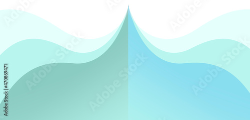 background blue White abstract with soft waves