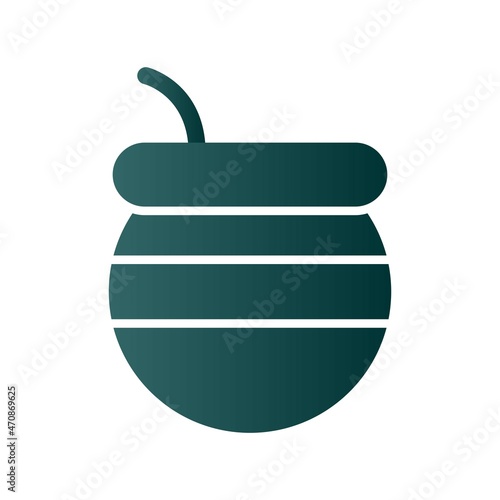 Mate Glyph Gradient Vector Icon Design