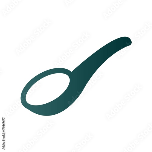 Teaspoon Glyph Gradient Vector Icon Design