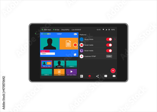 live streaming box for multiple camera With solution out for multi platform Social media.Can be applied to a variety of live broadcasts including online meetings or online classroom.