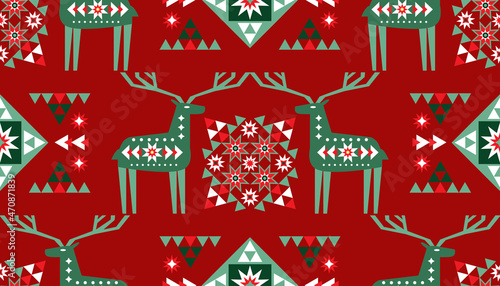 Christmas deer pattern 10