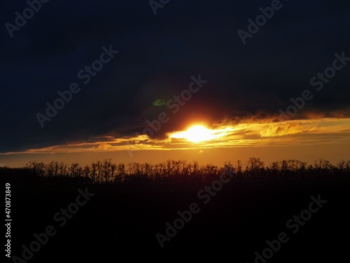 sunset in the mountains