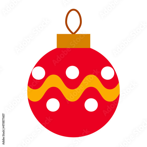Christmas ball isolated on white background