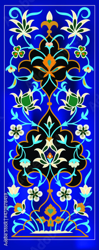 Islamic culture pattern - patterns from Samarkand city buildings. Persian art. Uzbekistan ornaments. 