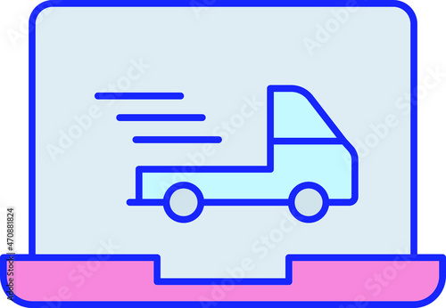 online delivery Vector icon which is suitable for commercial work


