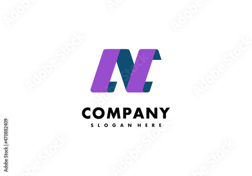 Logo Letter N Simple Vector Illustration Template Good For Any Industry