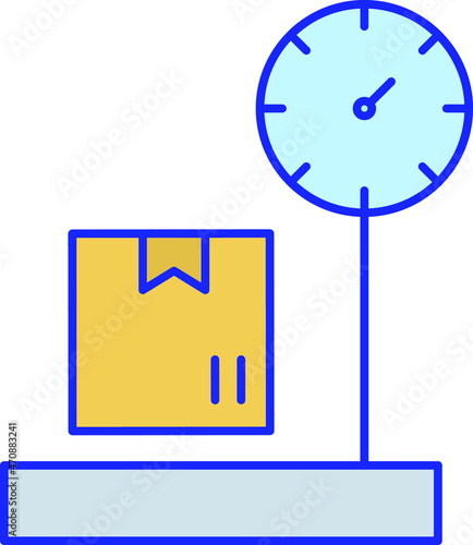 Logistics weigh Vector icon which is suitable for commercial work

