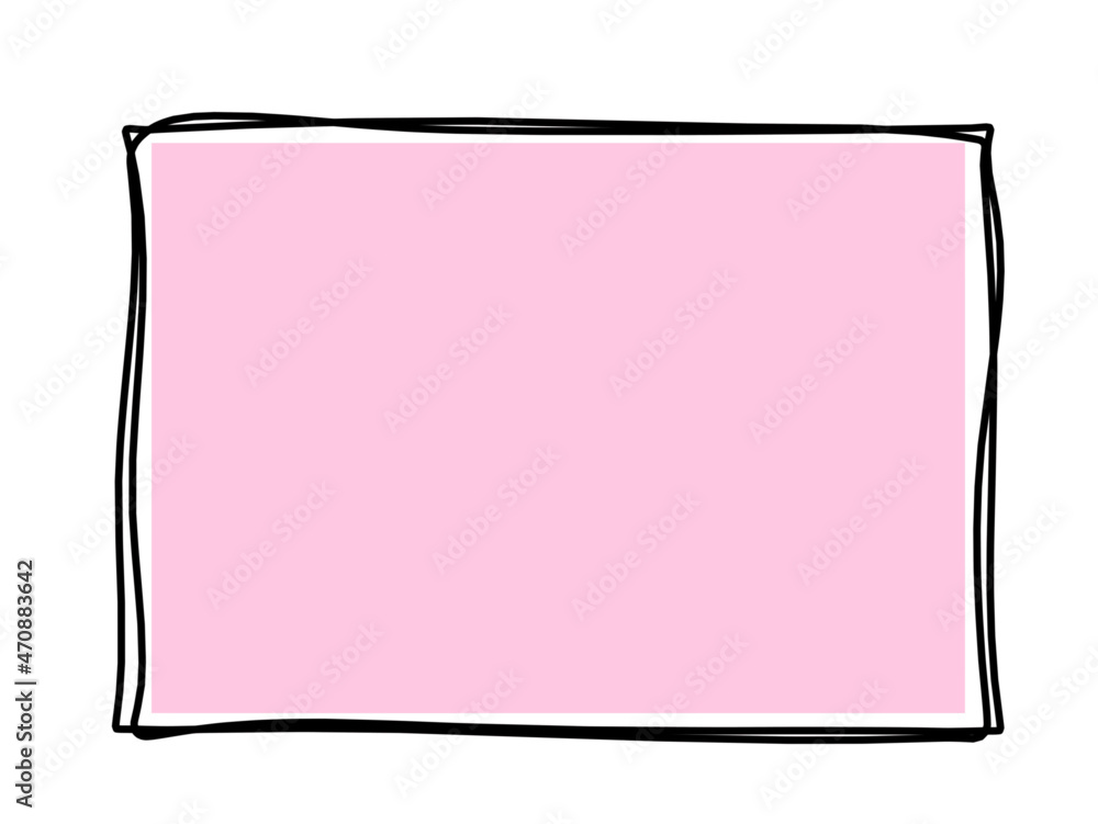 Abstract color rectangle as line drawing on white as background. Vector
Abstract color rectangle as line drawing on white as background. Vector