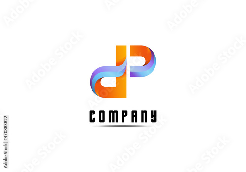 Logo Element Symbol Letter D And P Vector Illustration Template Good For Any Industry