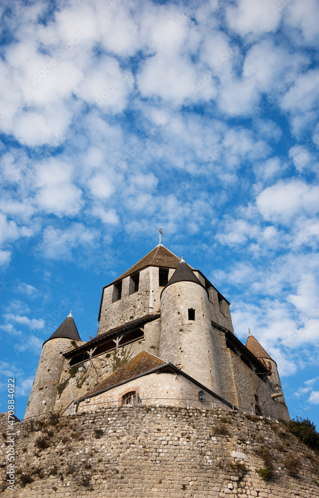 Castle of Provins, Ile-de-France, France. Medieval town of Provins is UNESCO World Heritage Site.