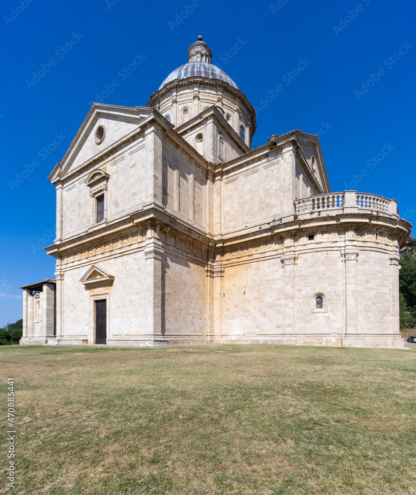 San Biagio church in Montepulciano, Tuscany, Italy