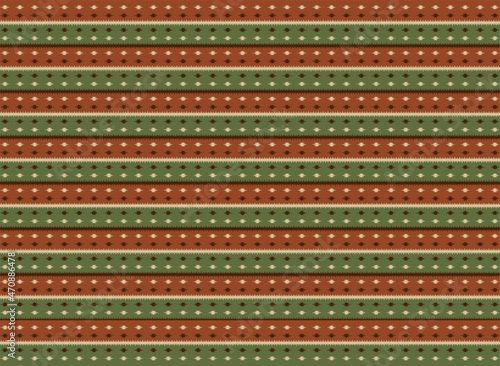geometric ethnic pattern, Seamless pattern, embroidery style vector illustration