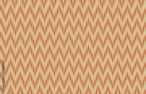 Zigzag geometric ethnic pattern, embroidery style vector illustration