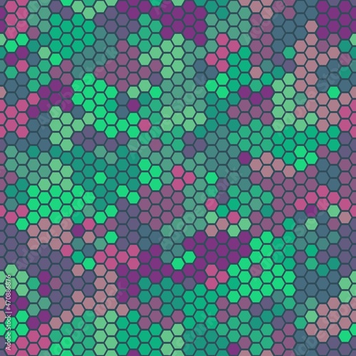 Camouflage seamless pattern. Urban hexagonal fashion clothing style.