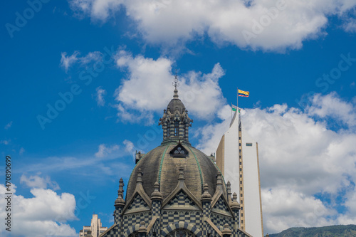 Medellín, Antioquia, Colombia. June 20, 2021. Rafael Uribe Uribe Palace of Culture photo