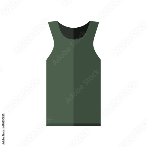 Vector Flat Design Undershirt. Simple Vector illustration