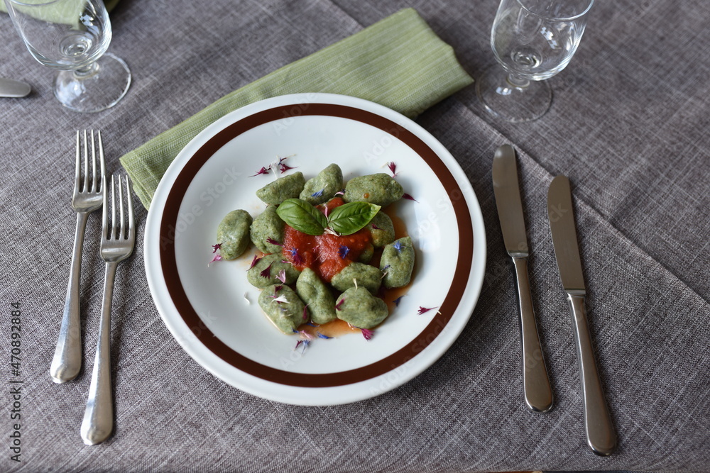 mangiare piatto gnocchi mangiare piatto gnocchi