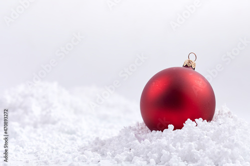  Christmas composition. a pattern of christmas balls on white background