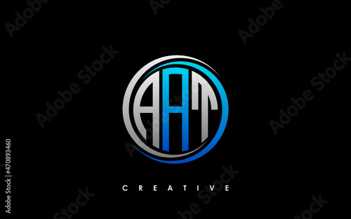 AAT Letter Initial Logo Design Template Vector Illustration photo