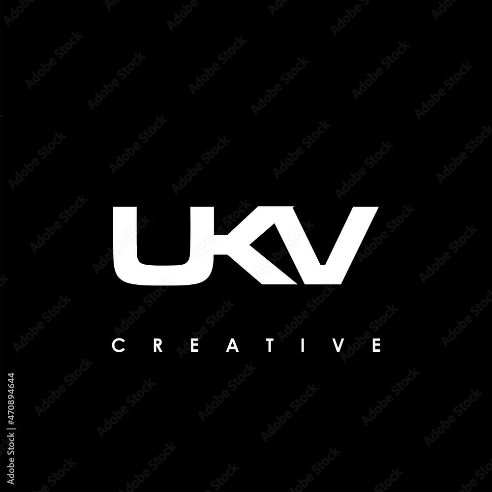 UKV Letter Initial Logo Design Template Vector Illustration UKV Letter Initial Logo Design Template Vector Illustration