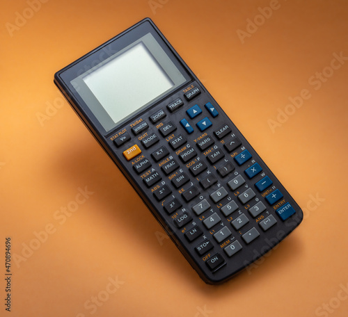 scientific calculator , for accounting ,home work and school , studio photo ,