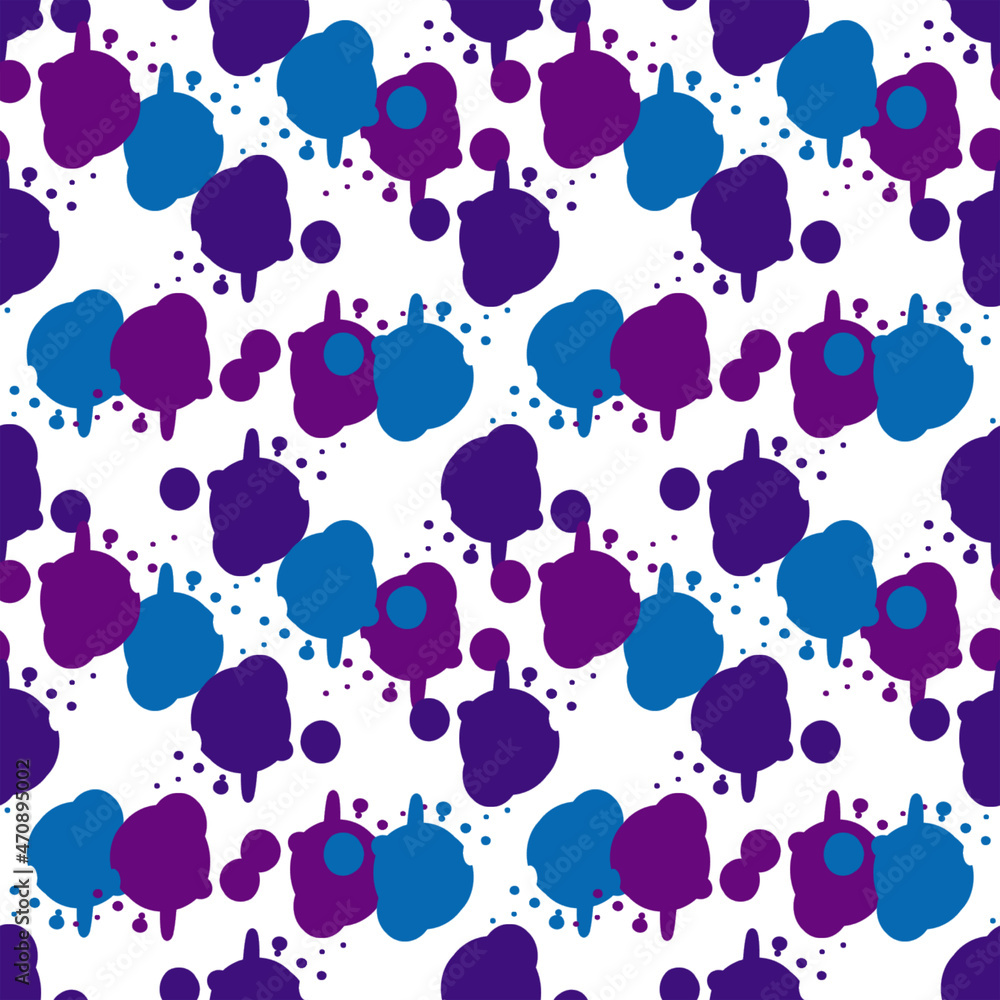 Obraz premium Batik brush seamless and repeat pattern design. Spiral Acrylic Illustration Pattern. Shibori. Tie dye patterns. Orchid Smoke Fashion Abstract - 405.