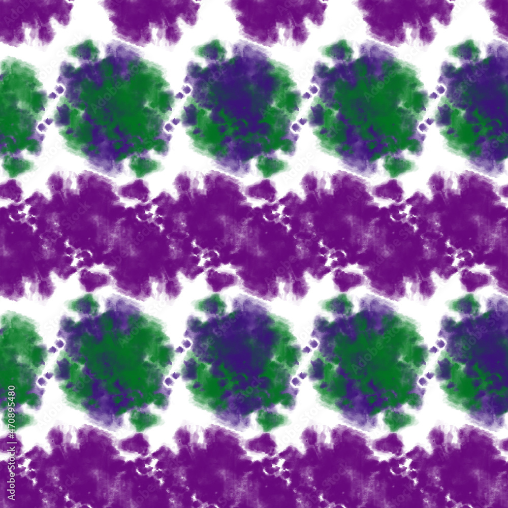Obraz premium Batik brush seamless and repeat pattern design. Spiral Acrylic Illustration Pattern. Shibori. Tie dye patterns. Orchid Smoke Fashion Abstract - 444.j