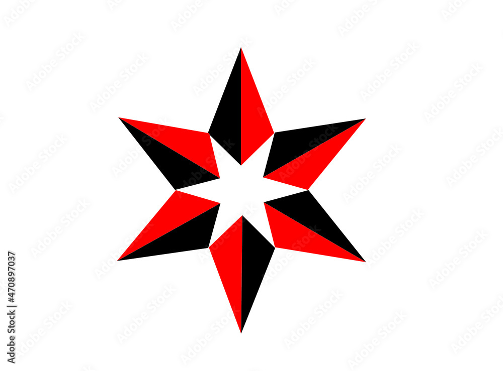 red and white compass red and white compass