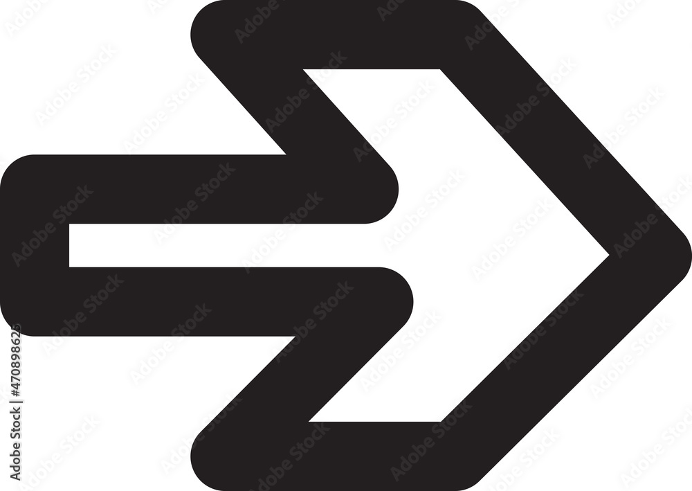 Arrow computer black button showing way vector Arrow computer black button showing way vector