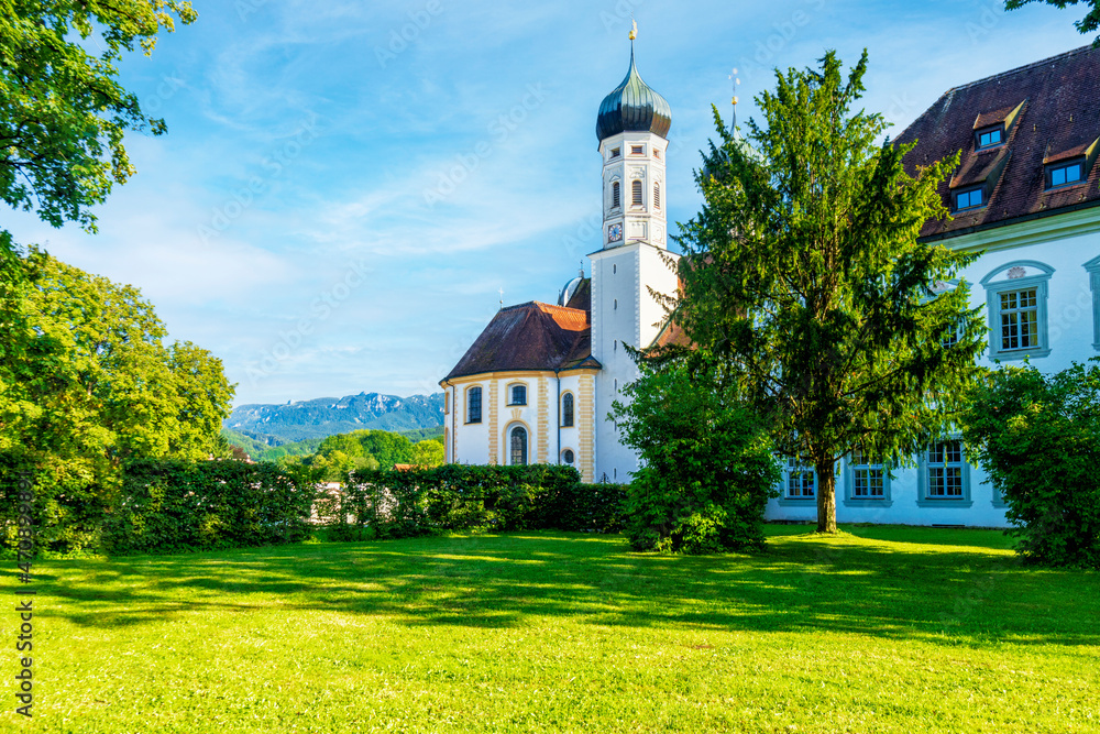 Klosterkirche Beneditktbeuern in Oberbayern