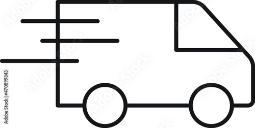 delivery truck Vector icon which is suitable for commercial work