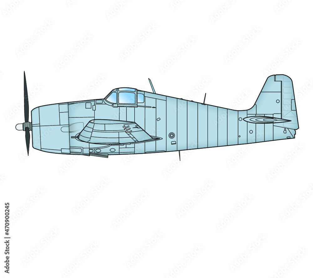 Amerikanisches Jagdlugzeug Hellcat Amerikanisches Jagdlugzeug Hellcat