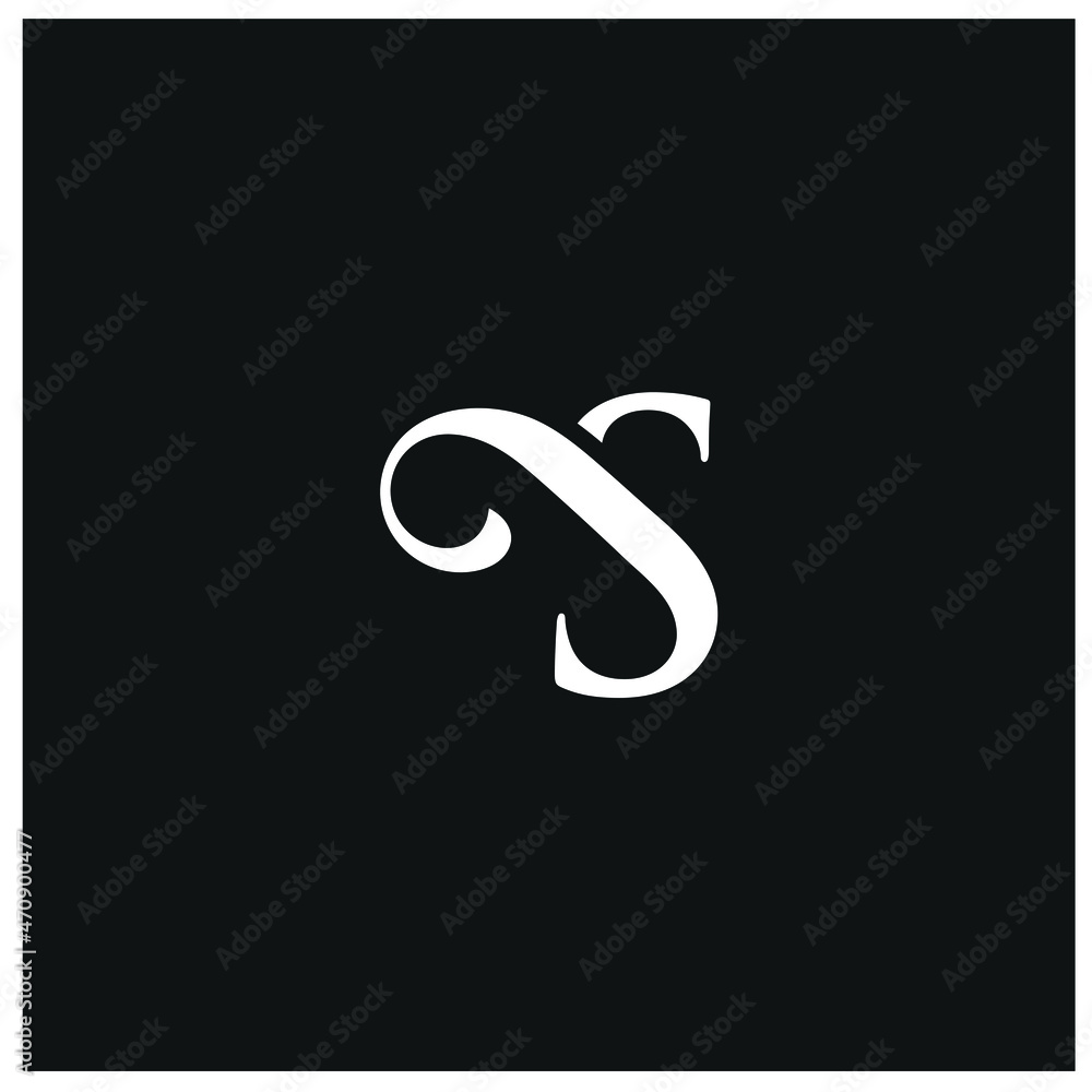 letter S vector template logo design, serif font letter S vector template logo design, serif font