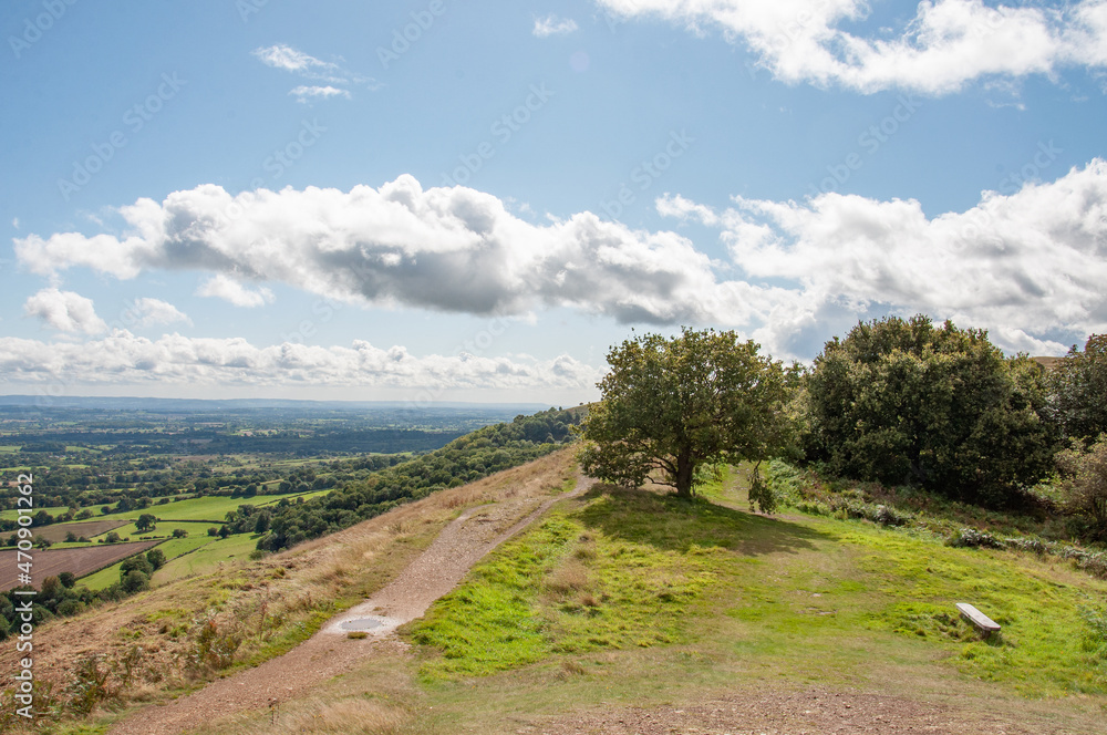 Malvern hills of England. Malvern hills of England.