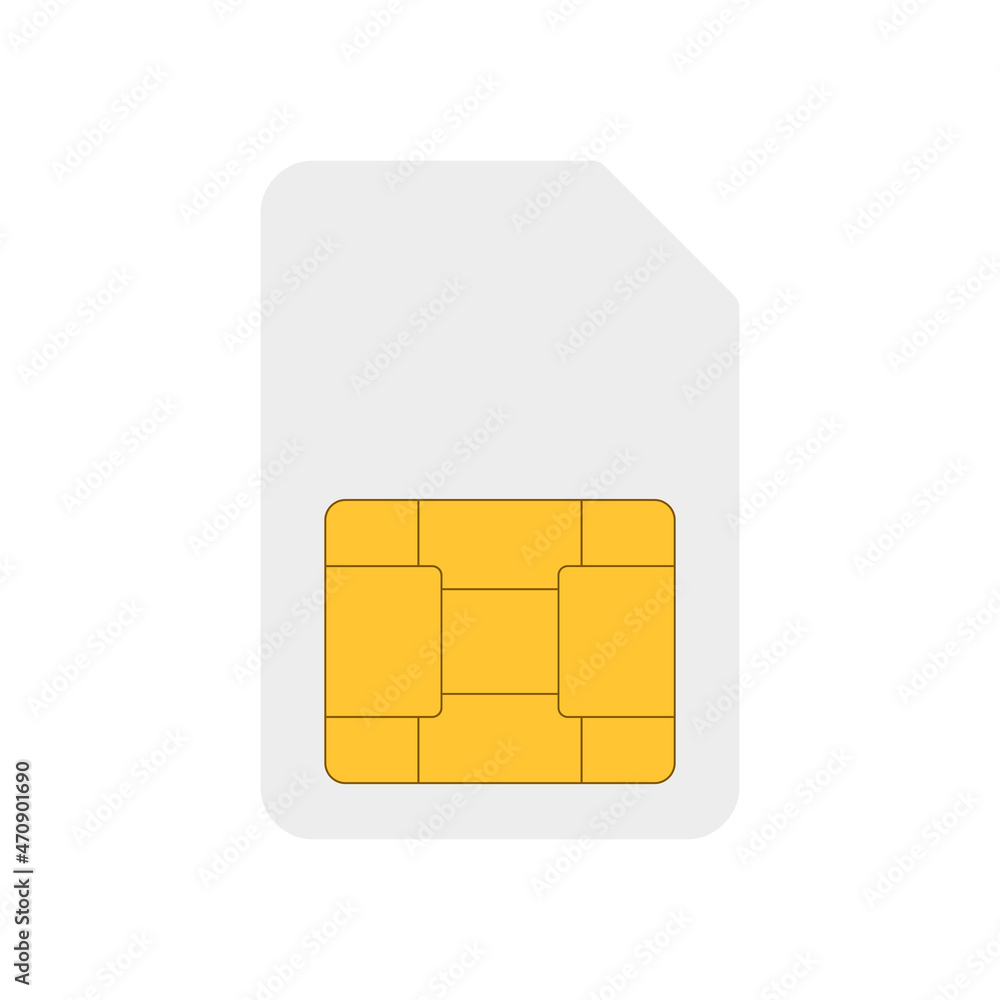 Sim card vector icon on white background. Communication symbol. Communication network concept. Sim card vector icon on white background. Communication symbol. Communication network concept.