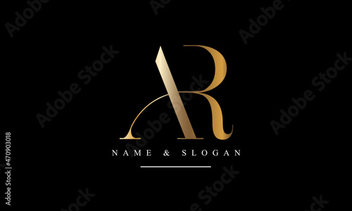 RA, AR, R, A abstract letters logo monogram
