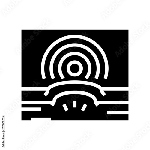 pain health problem glyph icon vector. pain health problem sign. isolated contour symbol black illustration