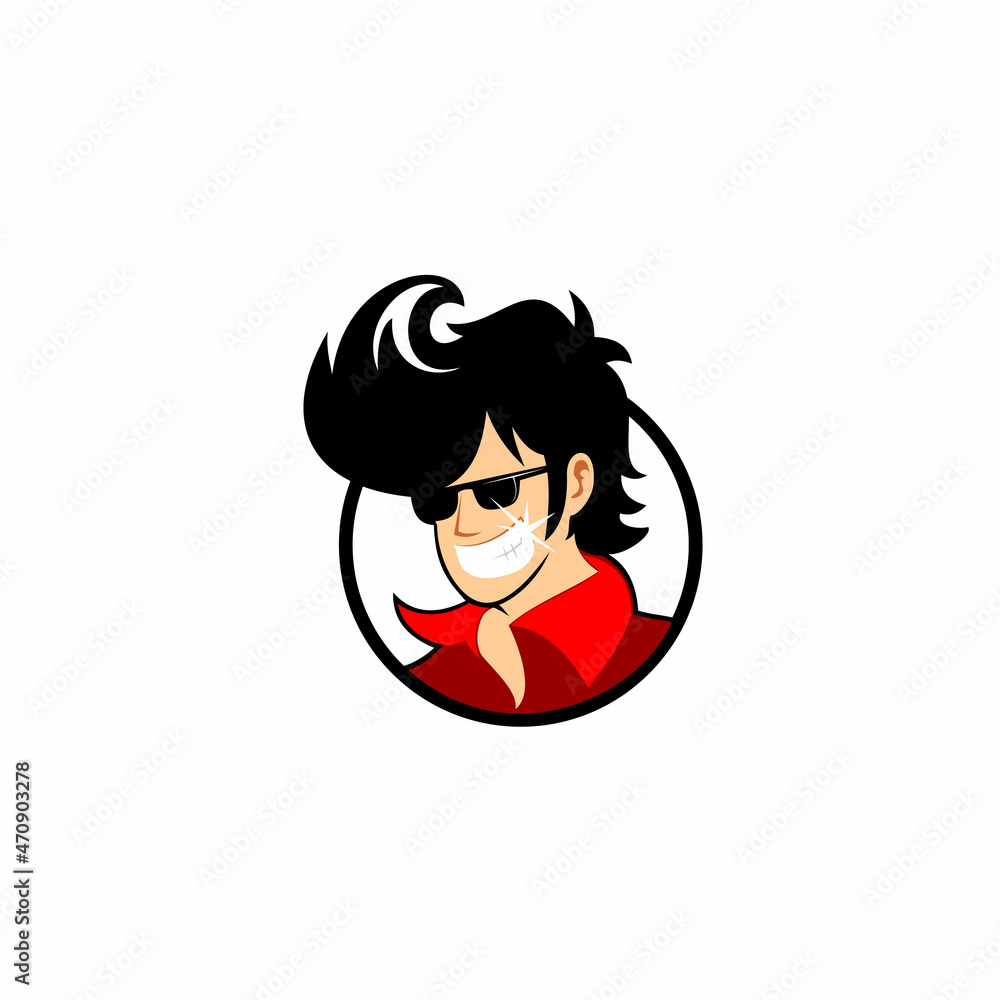 Fototapeta premium Actor logo. Superstar logo. movie star