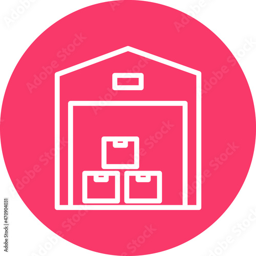 Warehouse Vector icon which is suitable for commercial work