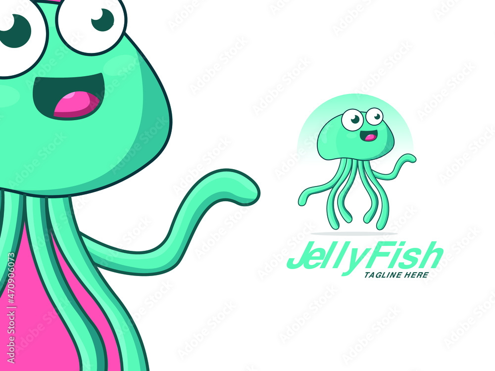 Obraz premium Jellyfish Mascot