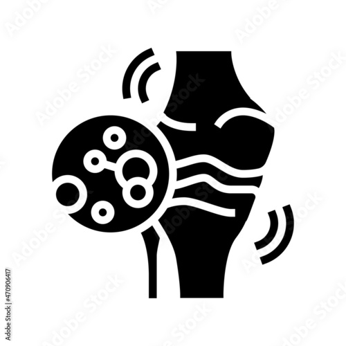 juvenile idiopathic arthritis glyph icon vector. juvenile idiopathic arthritis sign. isolated contour symbol black illustration photo