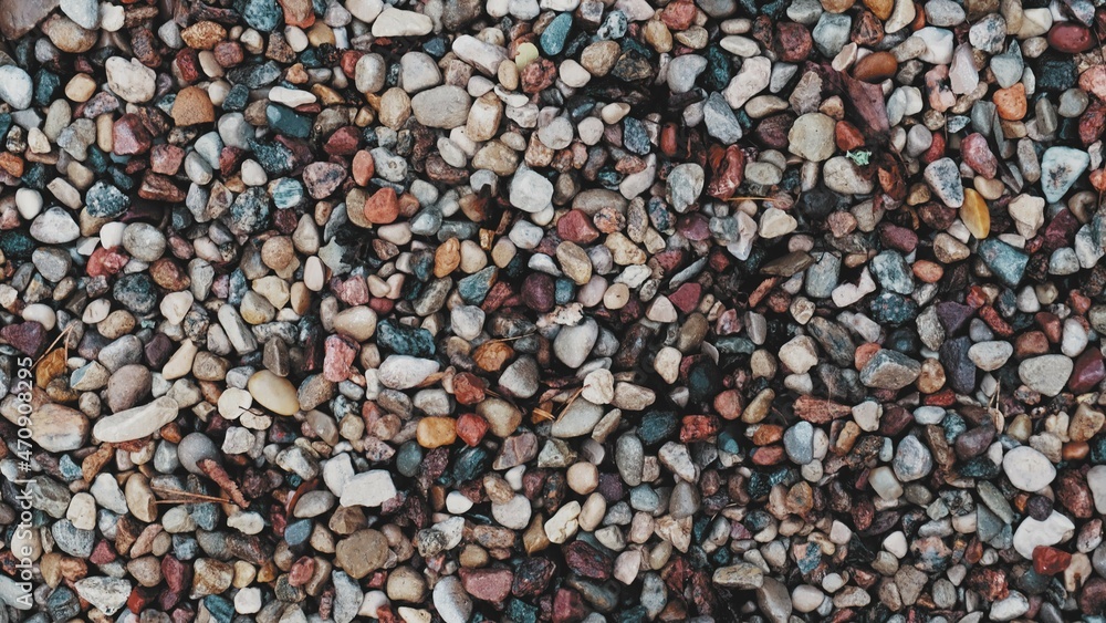 Tiny Stones Pebble Rocks Background Top View Dolly Tiny Stones Pebble Rocks Background Top View Dolly