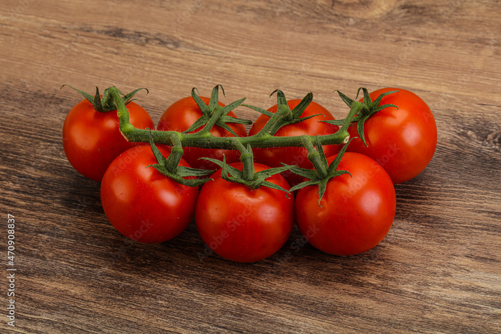 Fresh ripe cherry tomato branch Fresh ripe cherry tomato branch