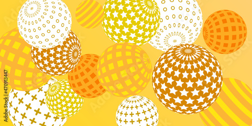 Retro 3d illustration abstract balls, great design for any purposes.
