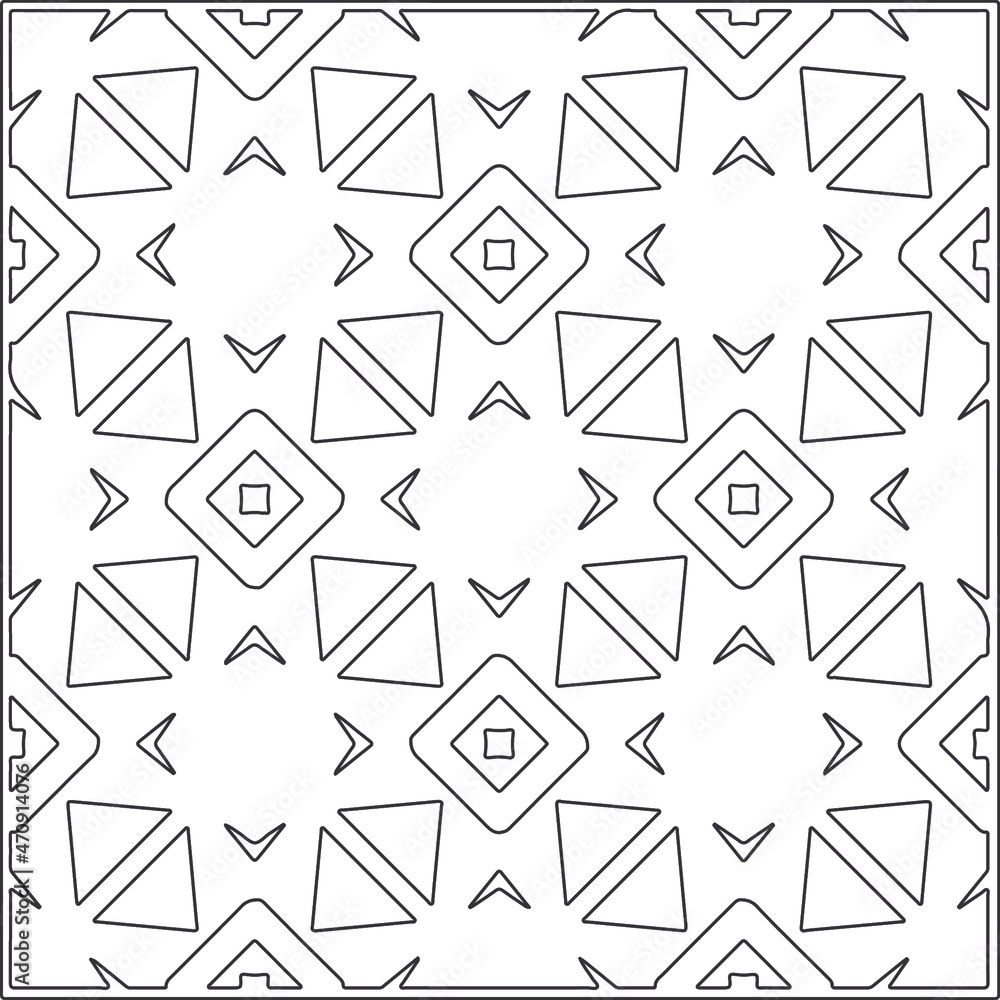 Vector pattern with symmetrical elements . Repeating geometric tiles from striped elements. black patterns. Vector pattern with symmetrical elements . Repeating geometric tiles from striped elements. black patterns.